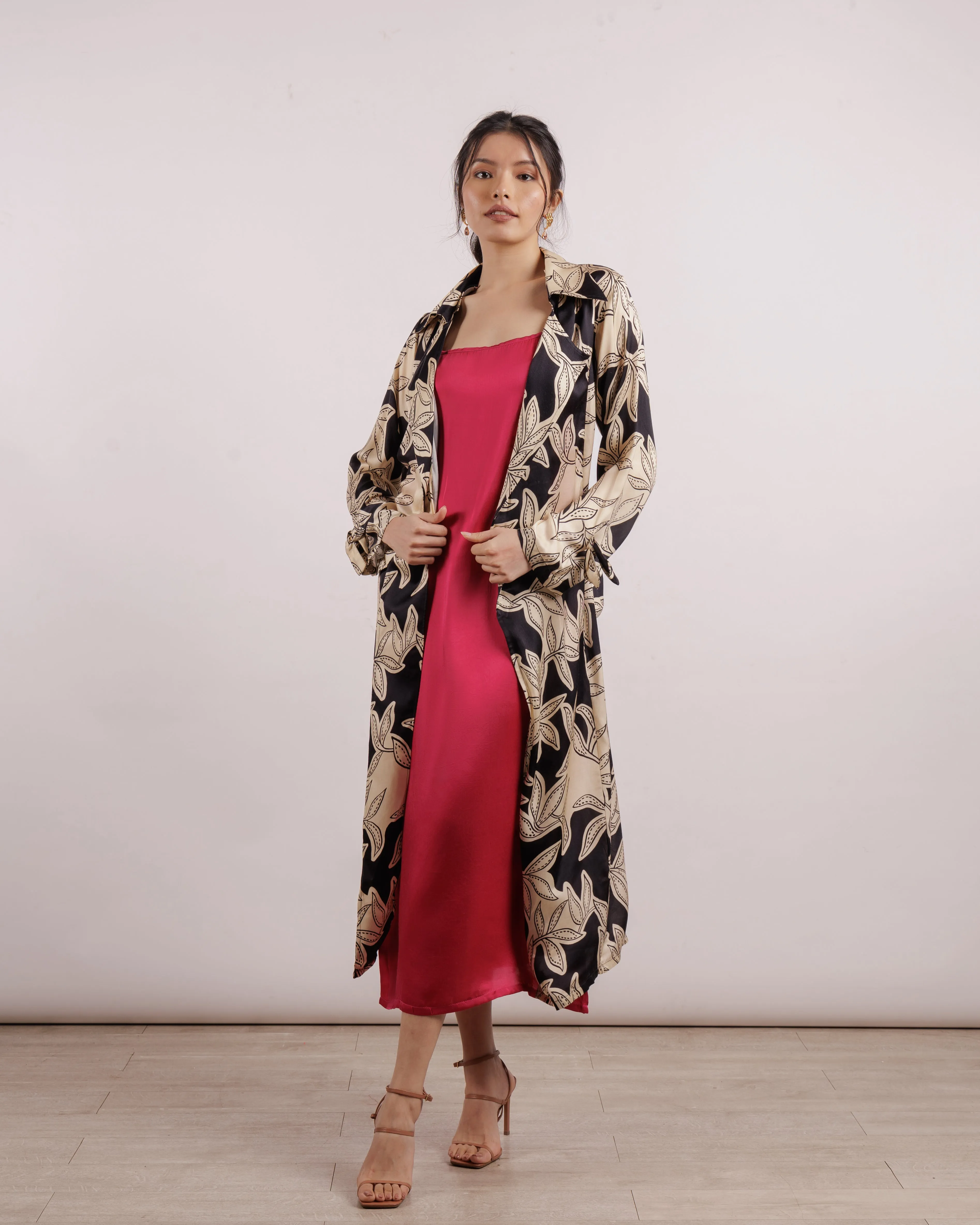 Hazel Trench With Contrast Dress