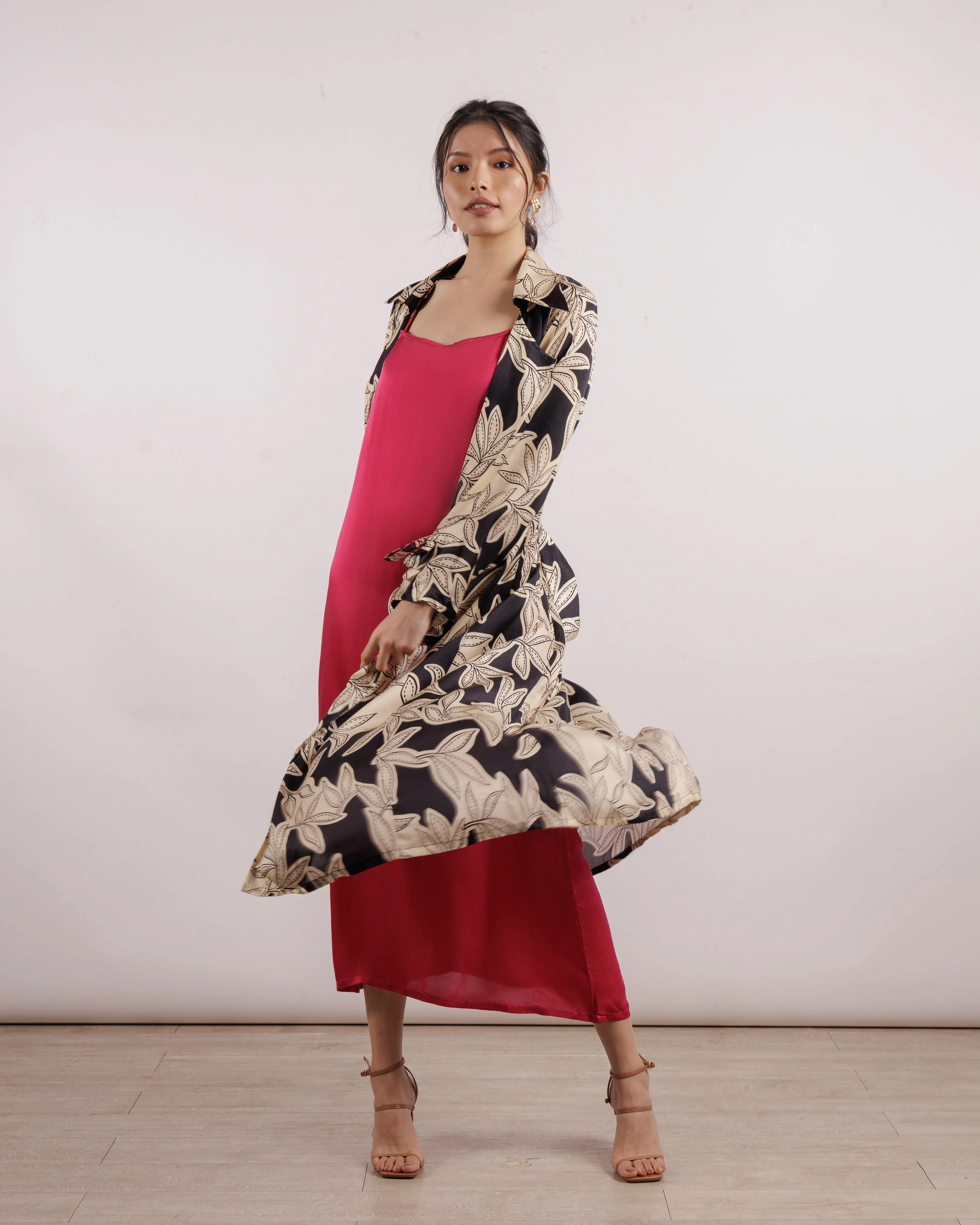 Hazel Trench With Contrast Dress