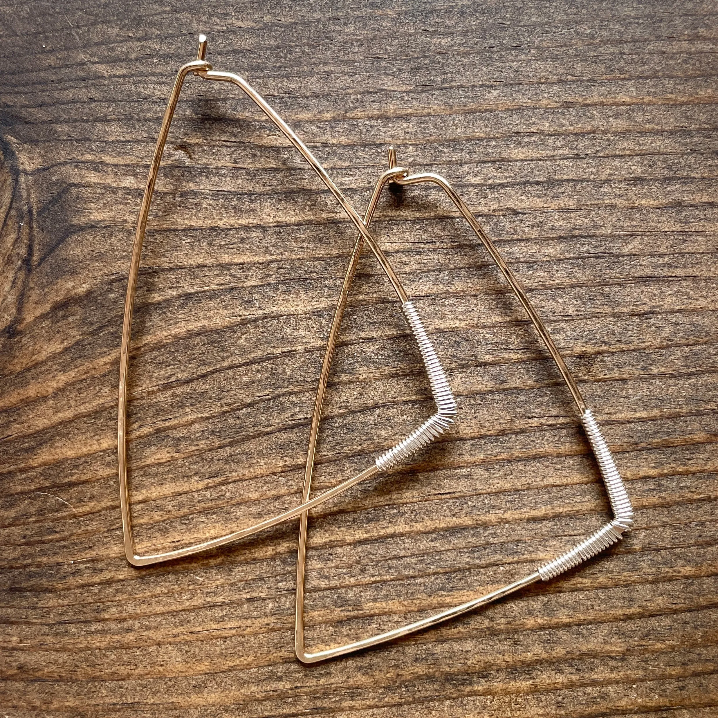 Helix Wedge Hoops
