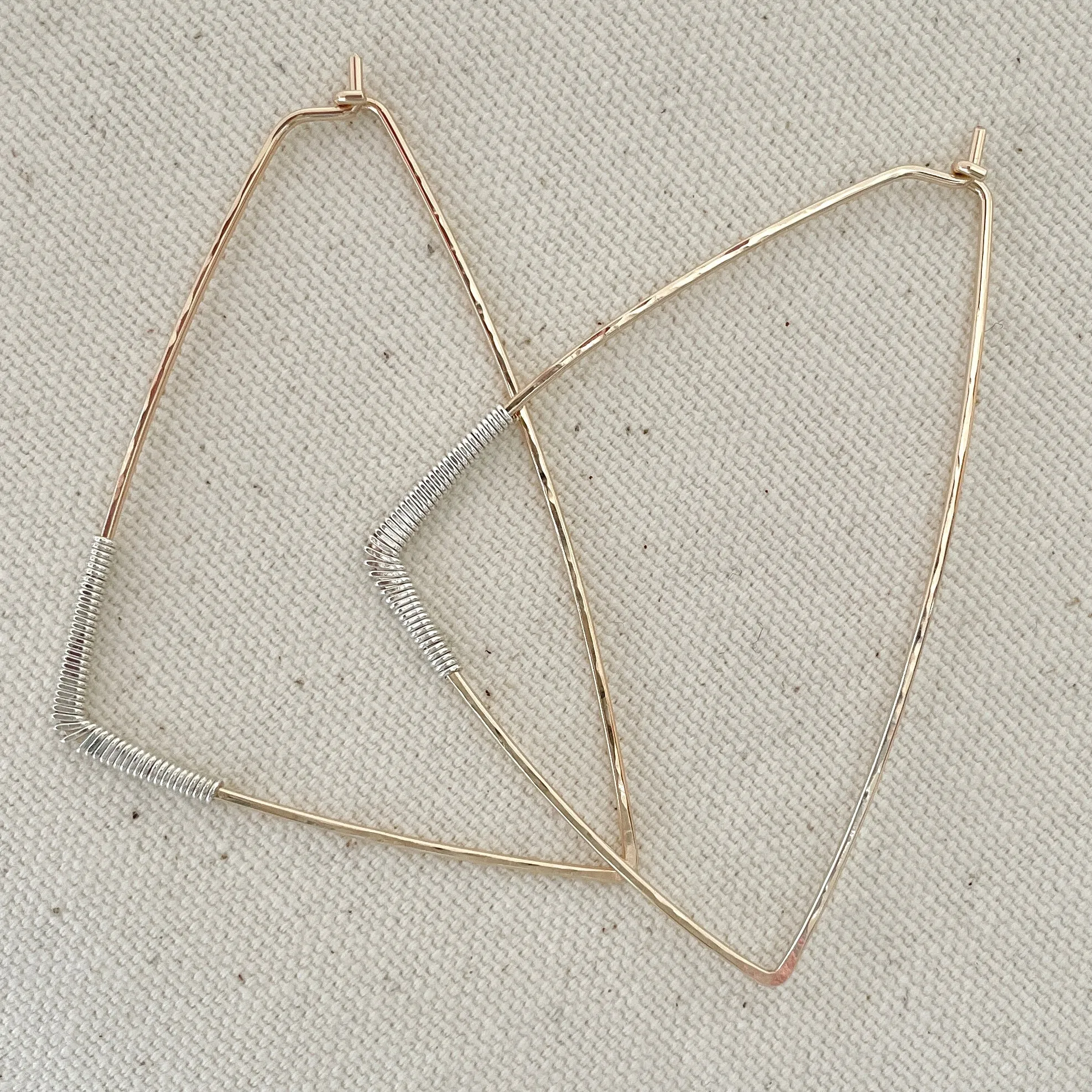 Helix Wedge Hoops