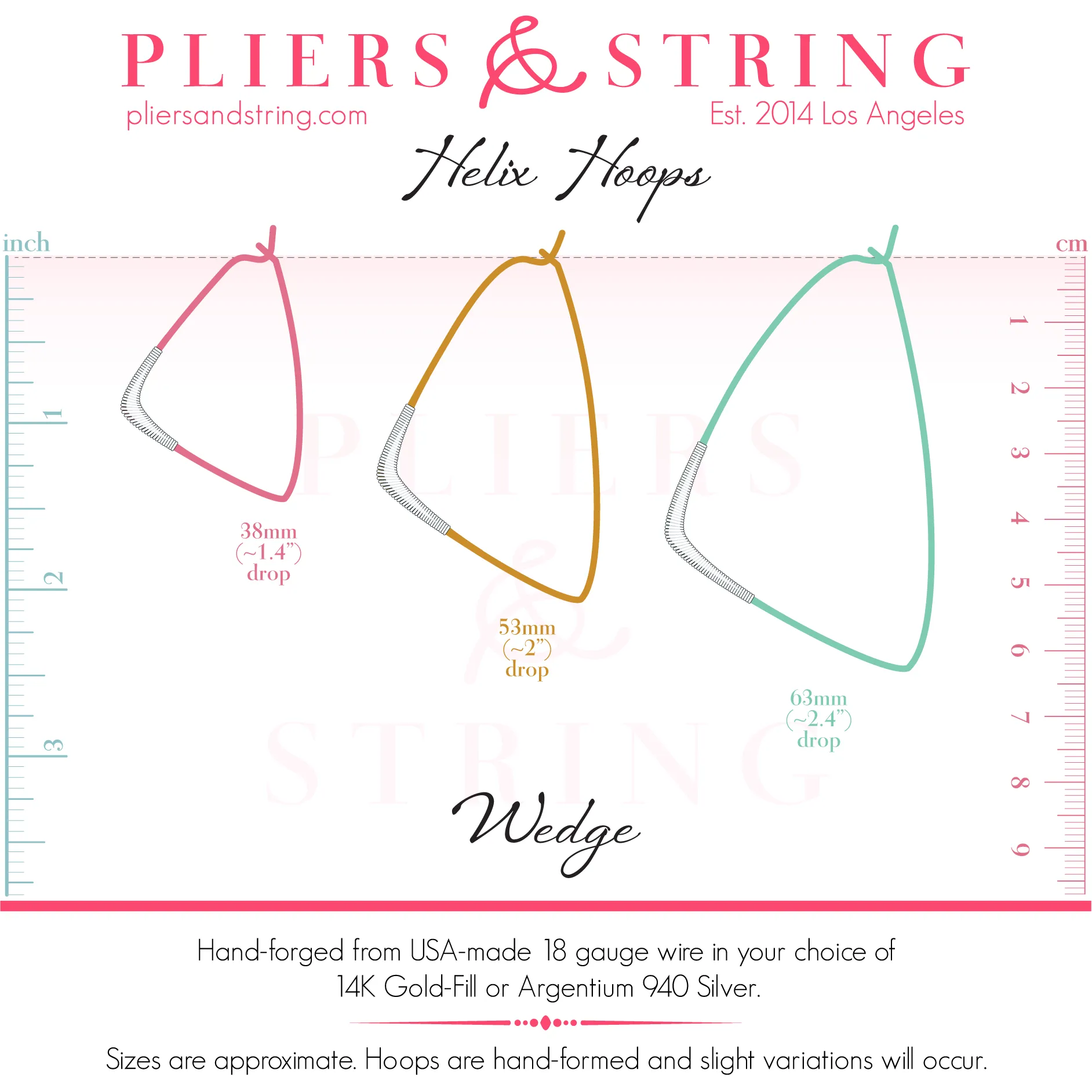 Helix Wedge Hoops