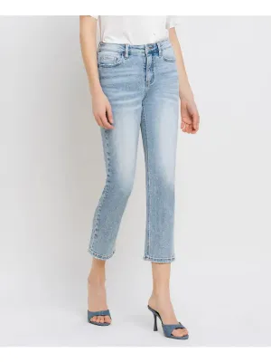 High Rise Crop Straight Jean