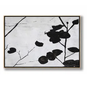 Horizontal Abstract Flower Painting H155H