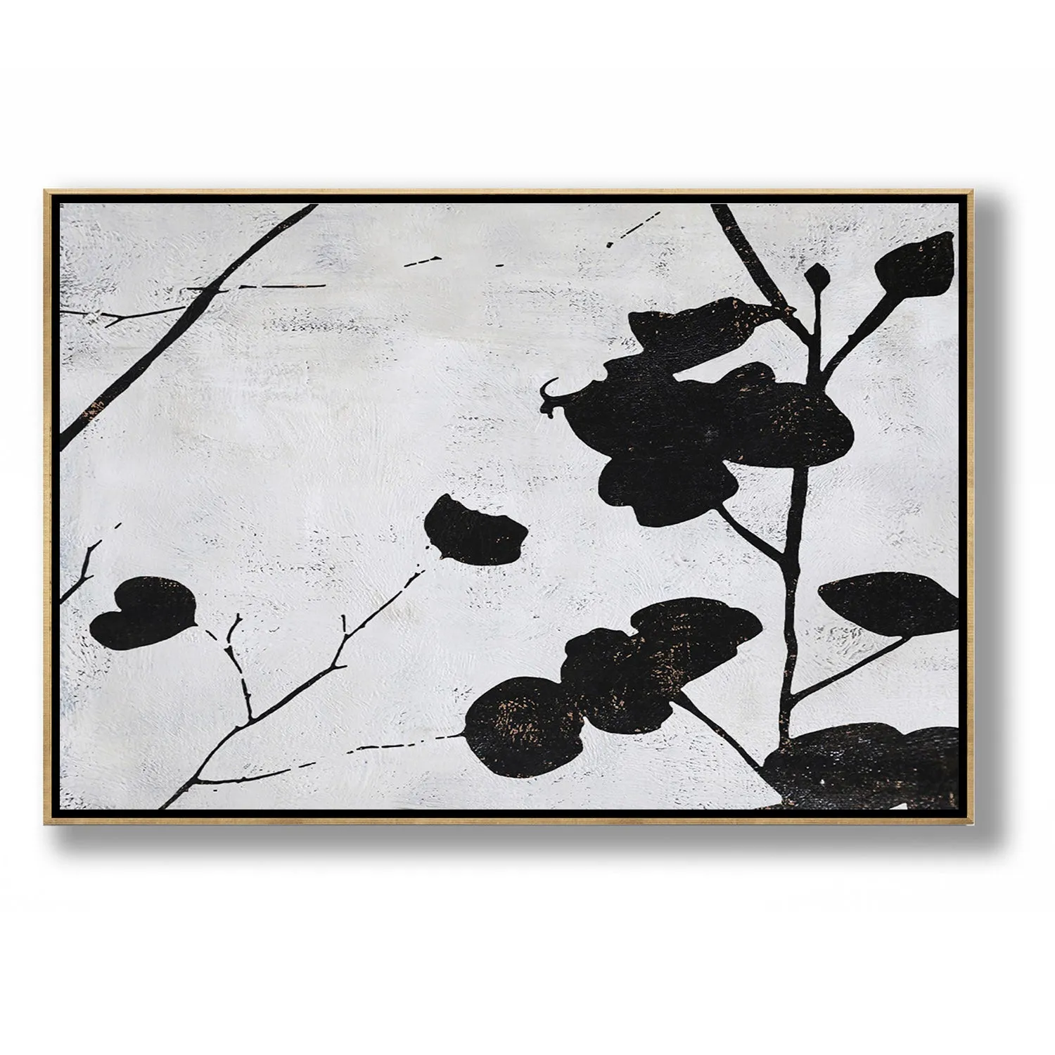 Horizontal Abstract Flower Painting H155H