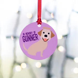 In Memory Of - Single Pet Cartoon Ornament