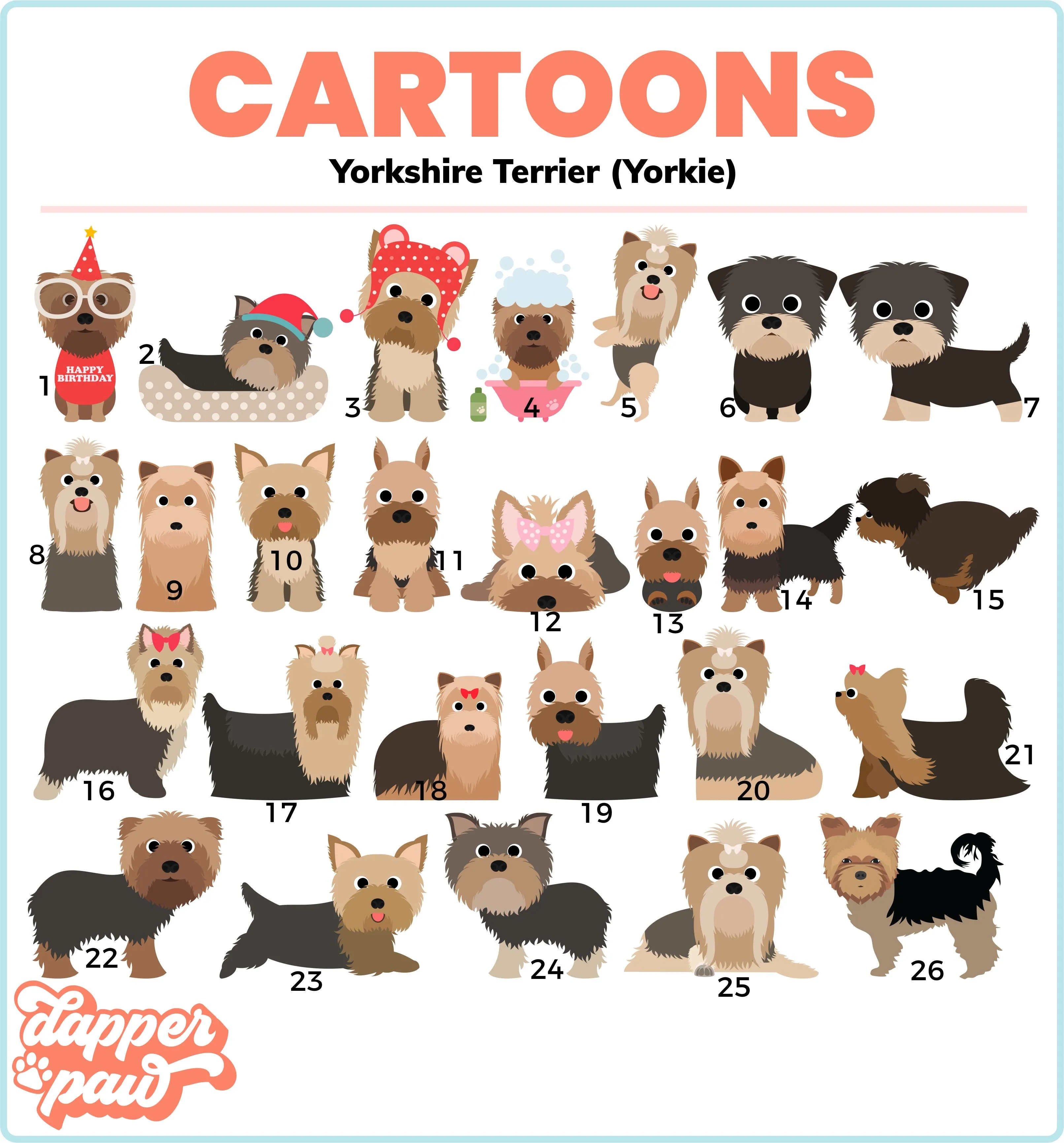 In Memory Of - Single Pet Cartoon Ornament