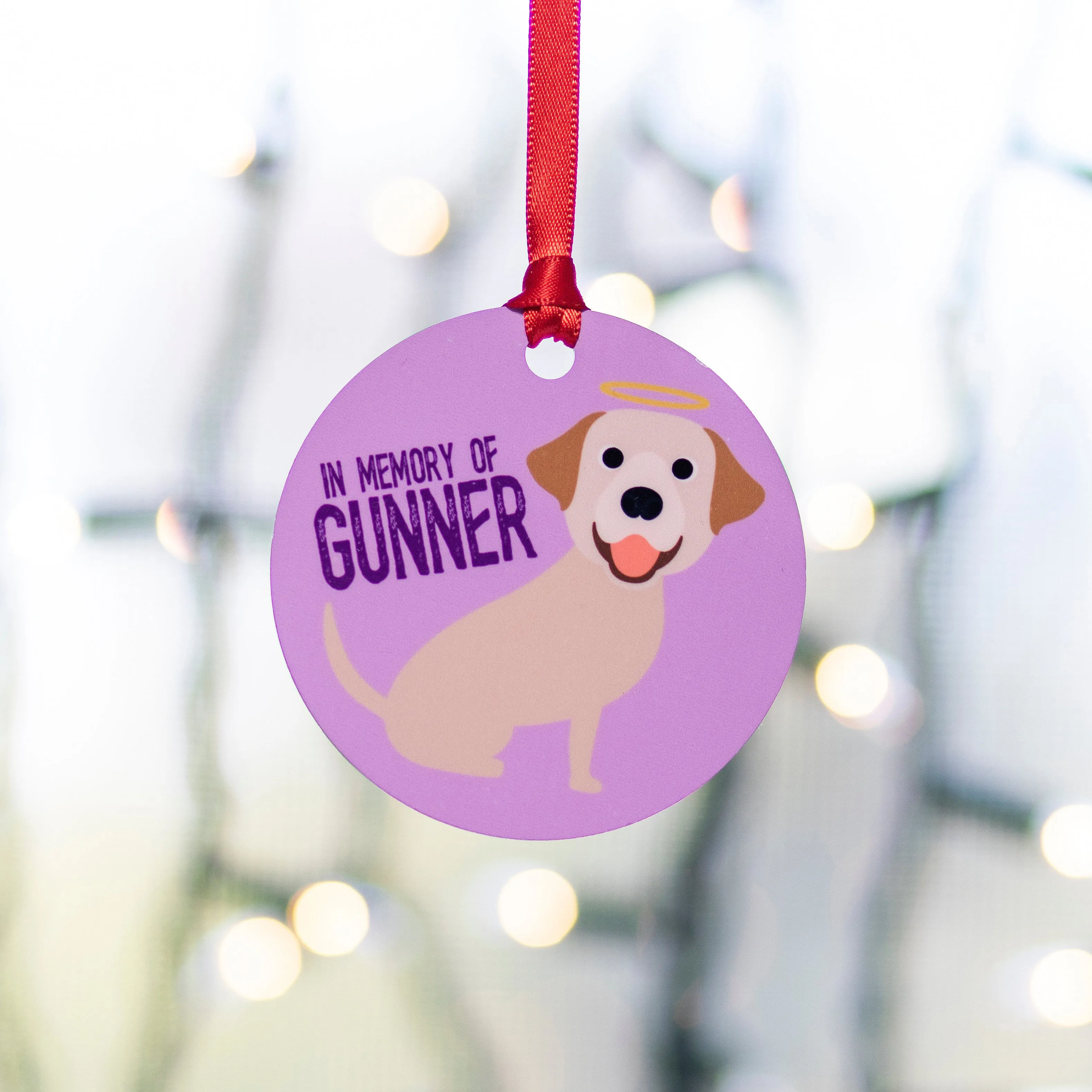 In Memory Of - Single Pet Cartoon Ornament