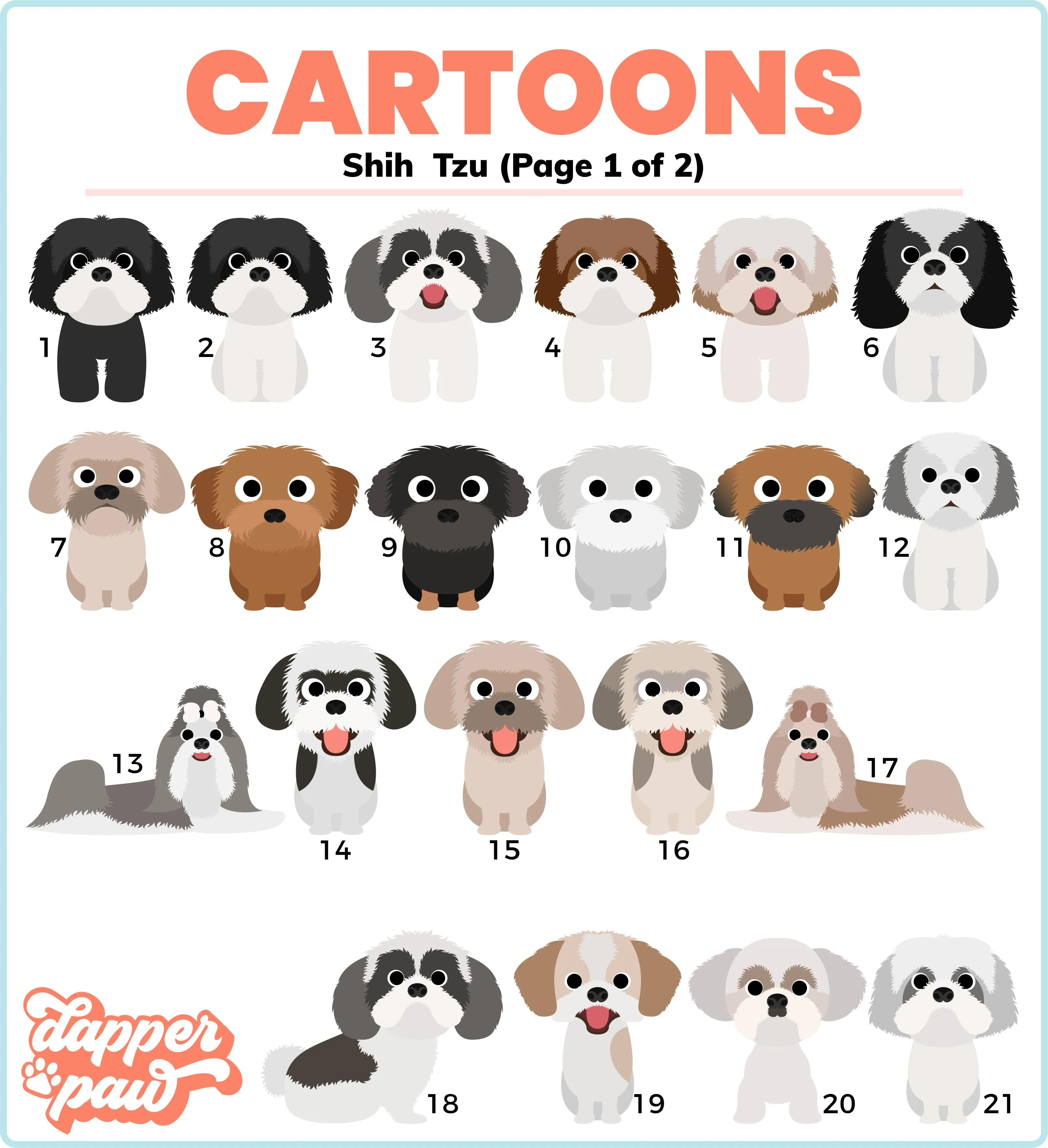 In Memory Of - Single Pet Cartoon Ornament