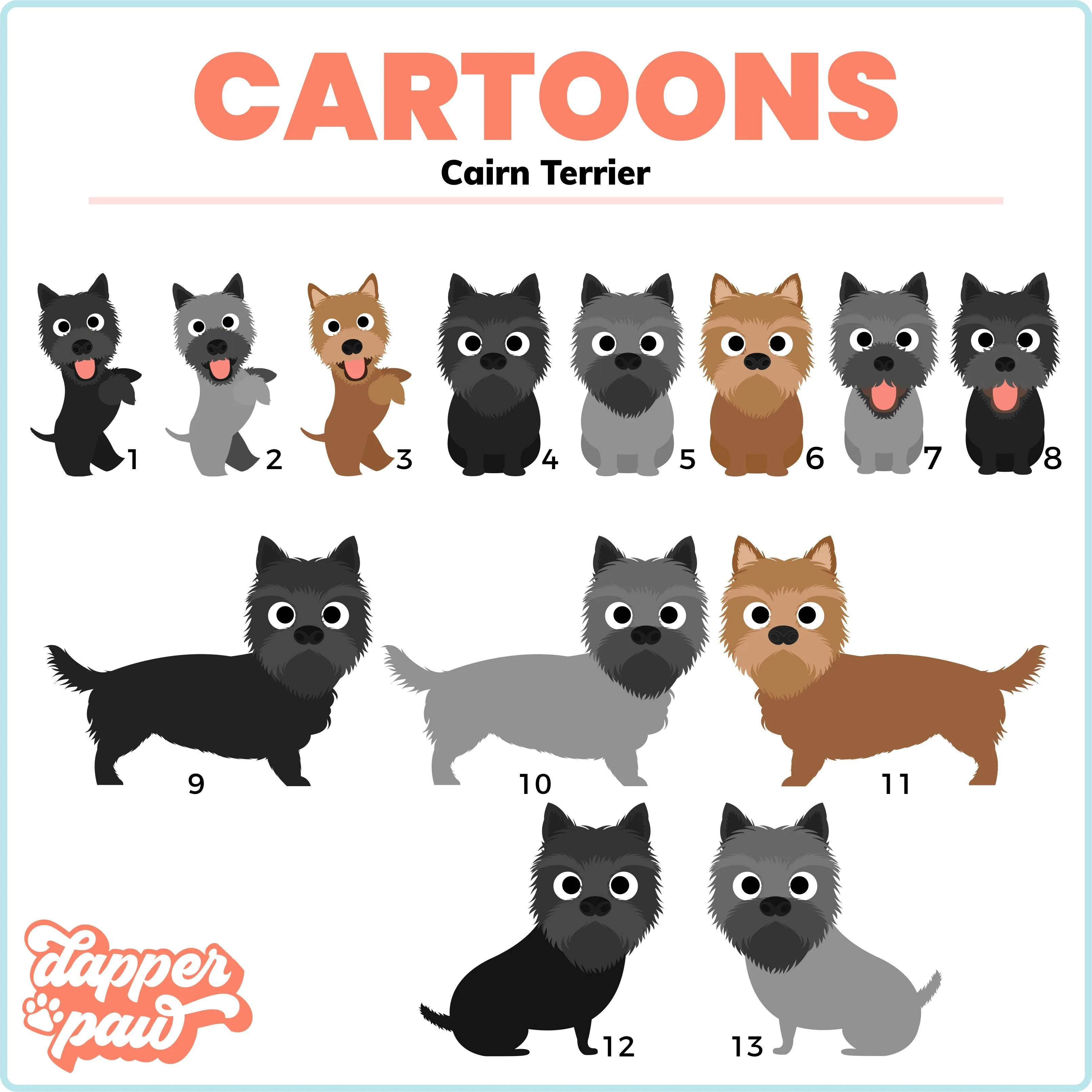 In Memory Of - Single Pet Cartoon Ornament