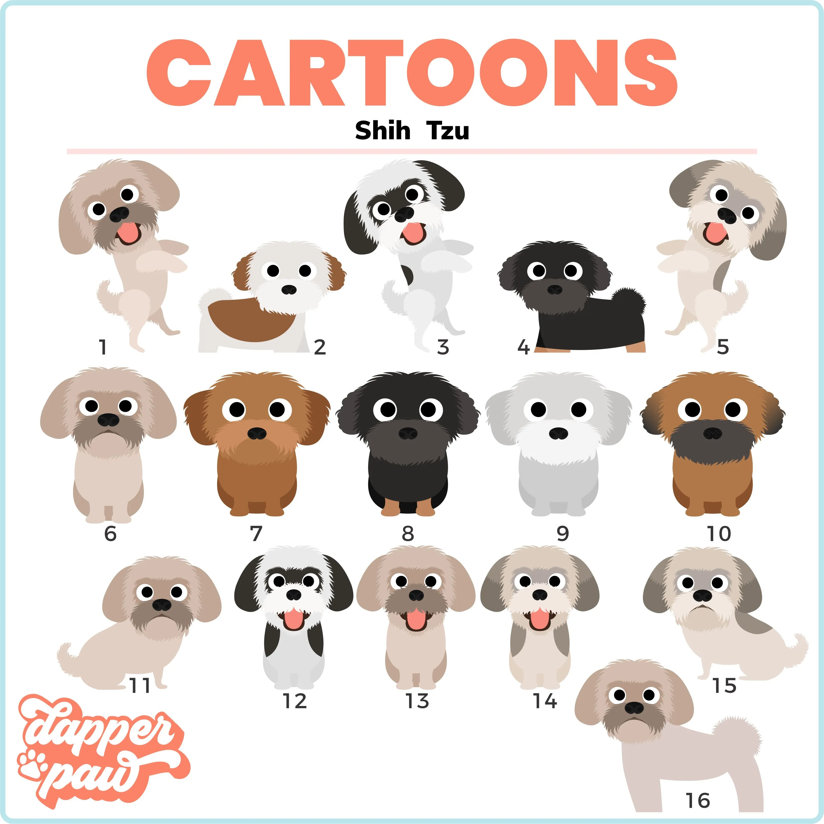 In Memory Of - Single Pet Cartoon Ornament