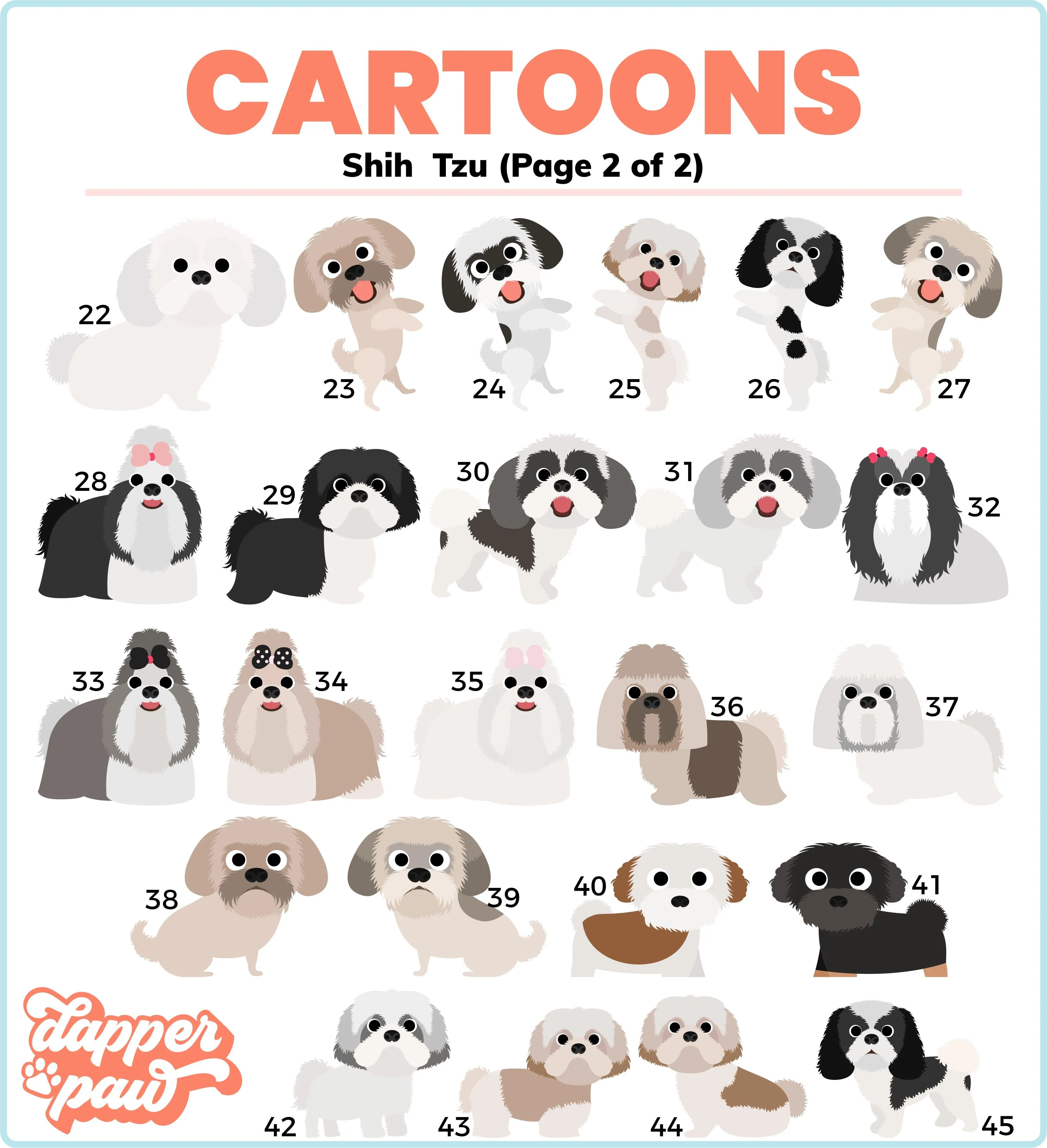 In Memory Of - Single Pet Cartoon Ornament