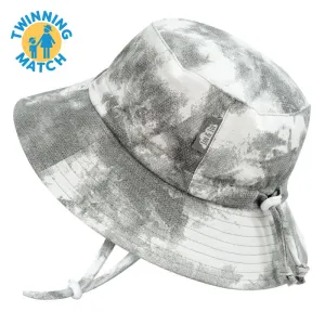 Jan & Jul Black Tie-Dye Cotton Bucket Hat
