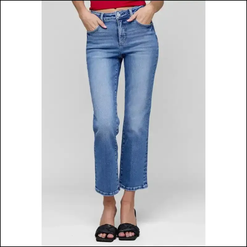 Jeans that Say Heck Yes to your Tummy Control and Crop Straight Dreams! 🍑