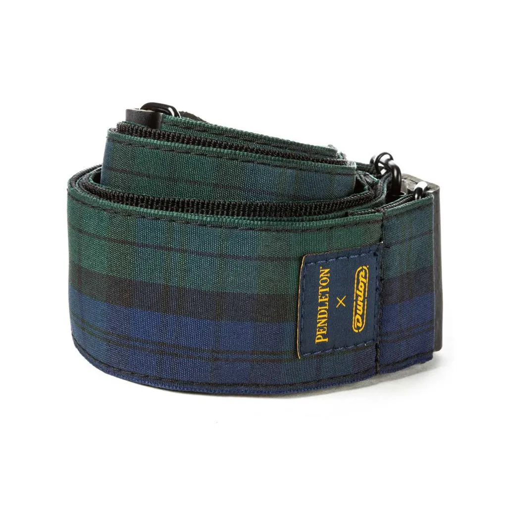 Jim Dunlop PWM12 Pendleton x Dunlop Jacquard Guitar Strap, Watch Tartan