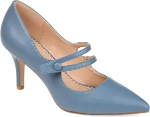 Journee Collection Womens Sidney Pump Blue, 6 Womens US