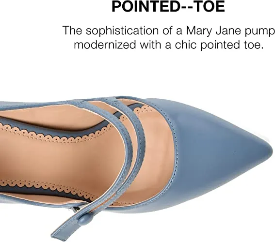 Journee Collection Womens Sidney Pump Blue, 6 Womens US