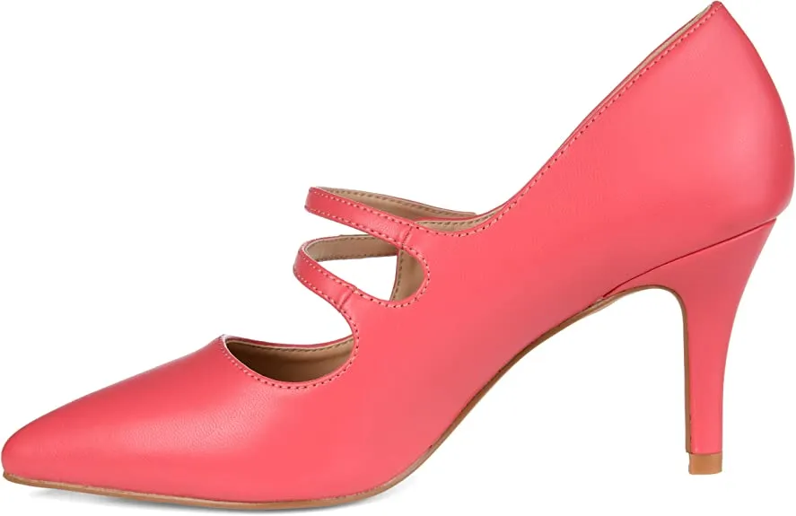 Journee Collection Womens Sidney Pump Coral, 7.5 Womens US