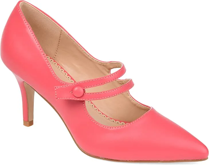 Journee Collection Womens Sidney Pump Coral, 7.5 Womens US