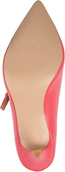 Journee Collection Womens Sidney Pump Coral, 7.5 Womens US