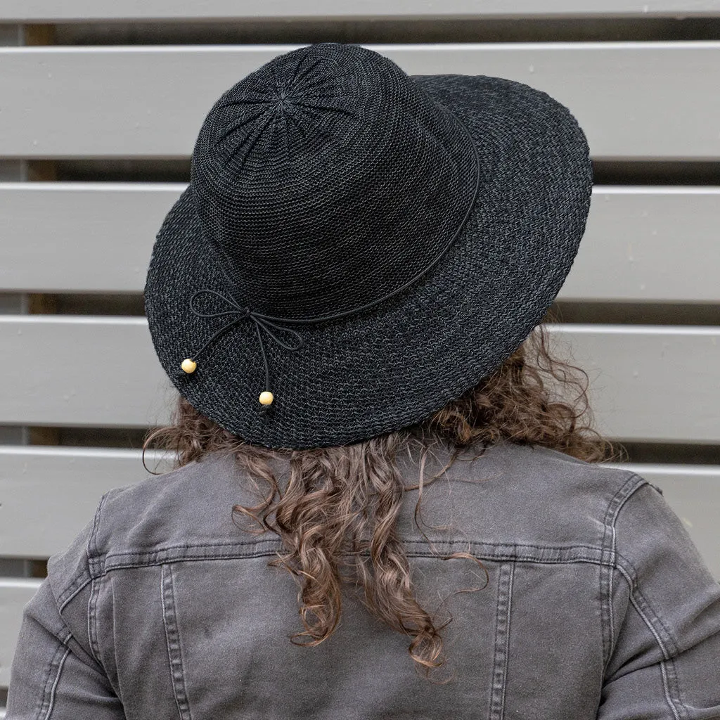 Juanita Capeline Hat - Black