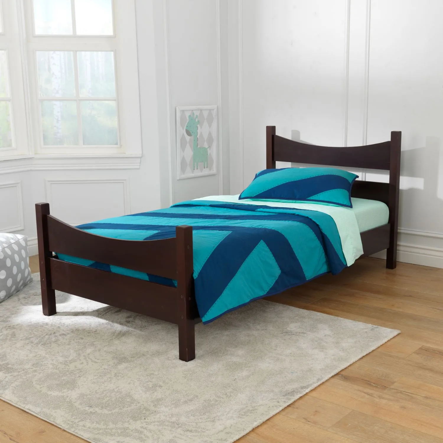 KidKraft Addison Twin Size Bed - Espresso