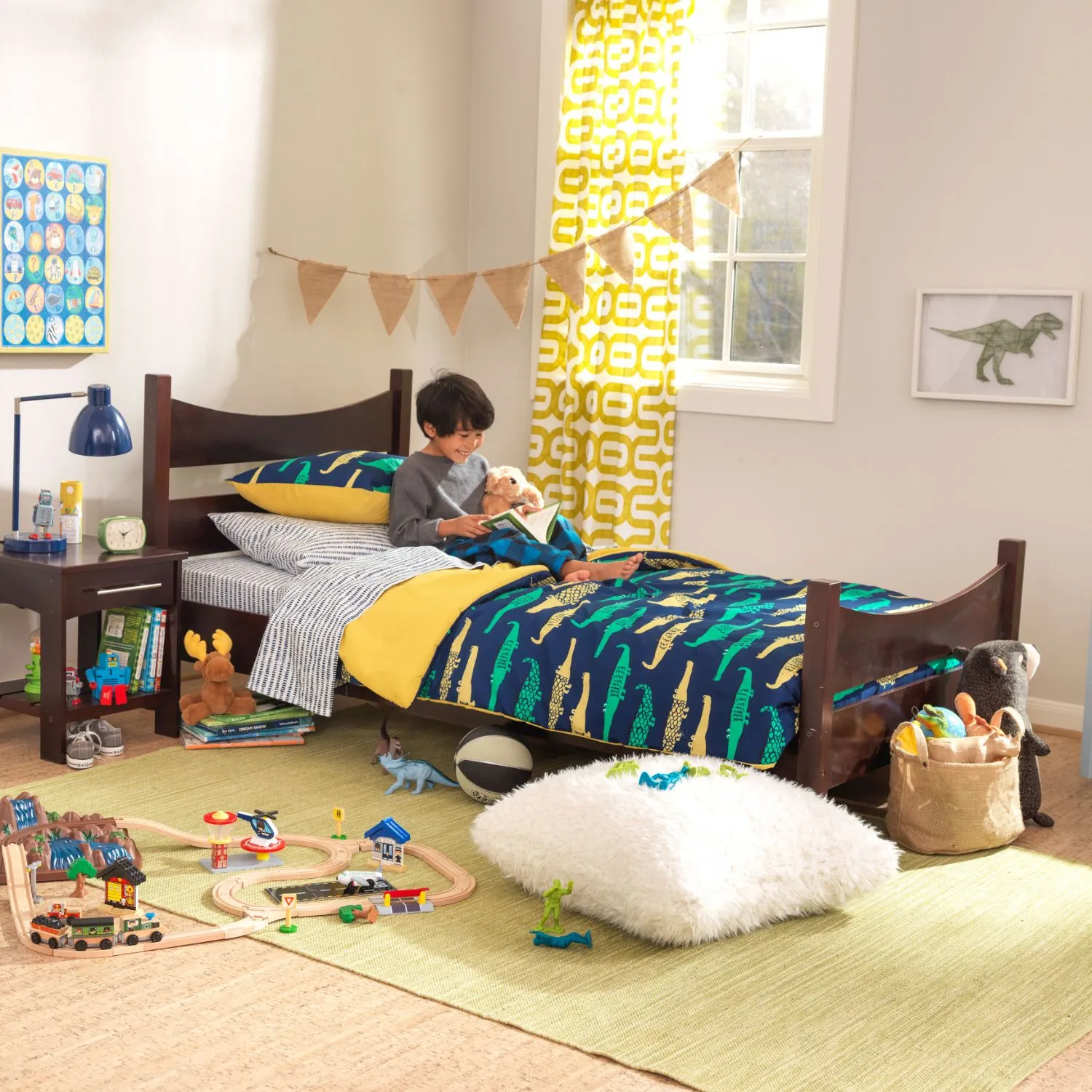KidKraft Addison Twin Size Bed - Espresso