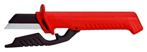 KNIPEX Cable Knife with Spare Blade 190mm Insulated 98 56