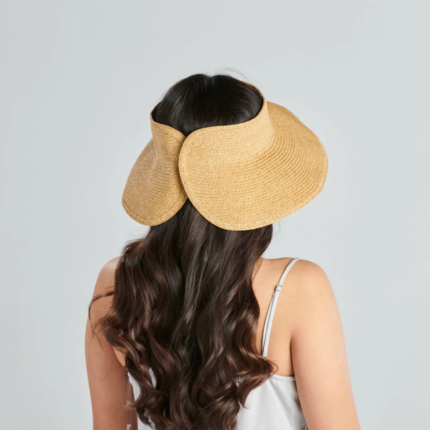 Large Brim Visor - Coffee or Black
