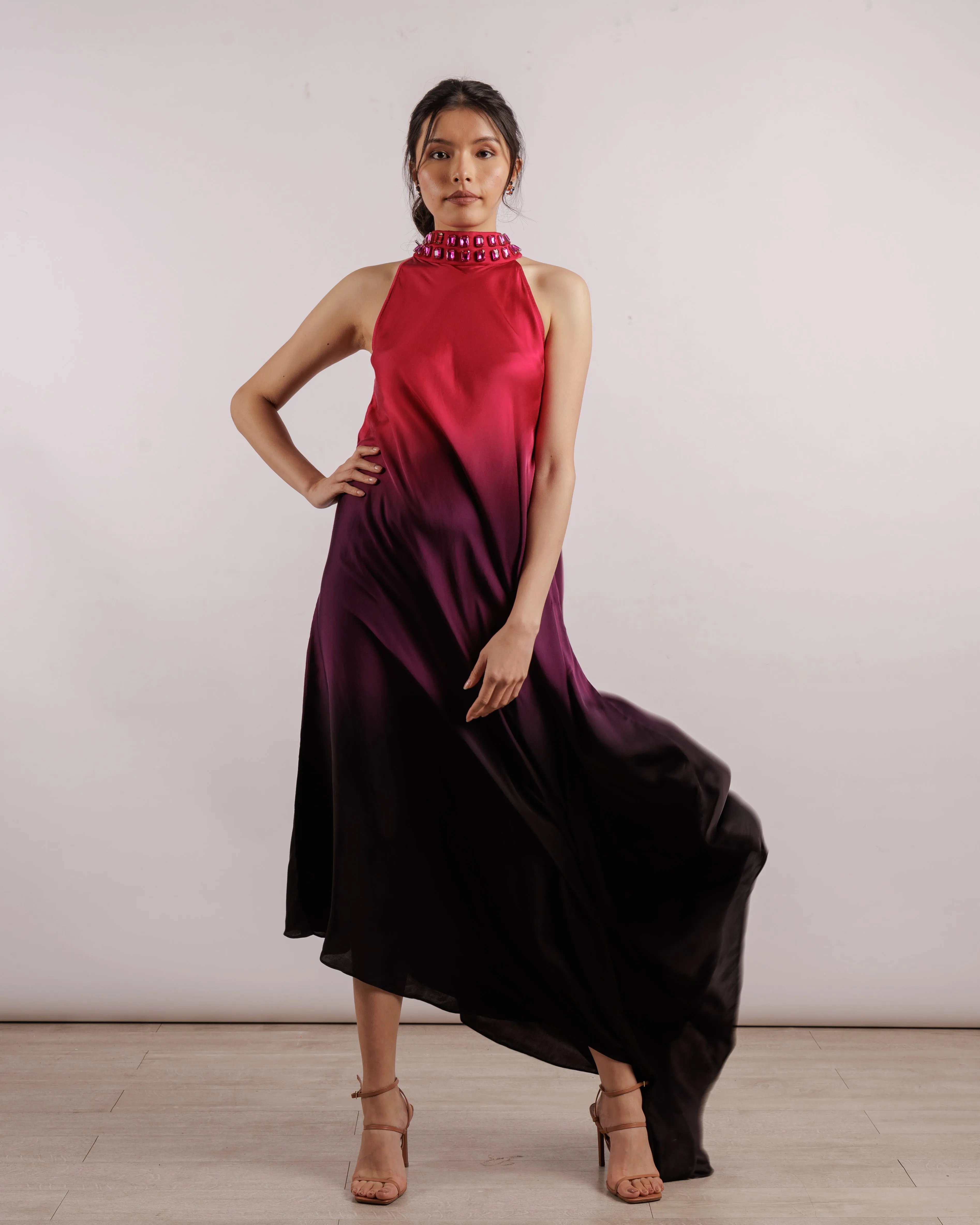 Leheriya Halter Dress