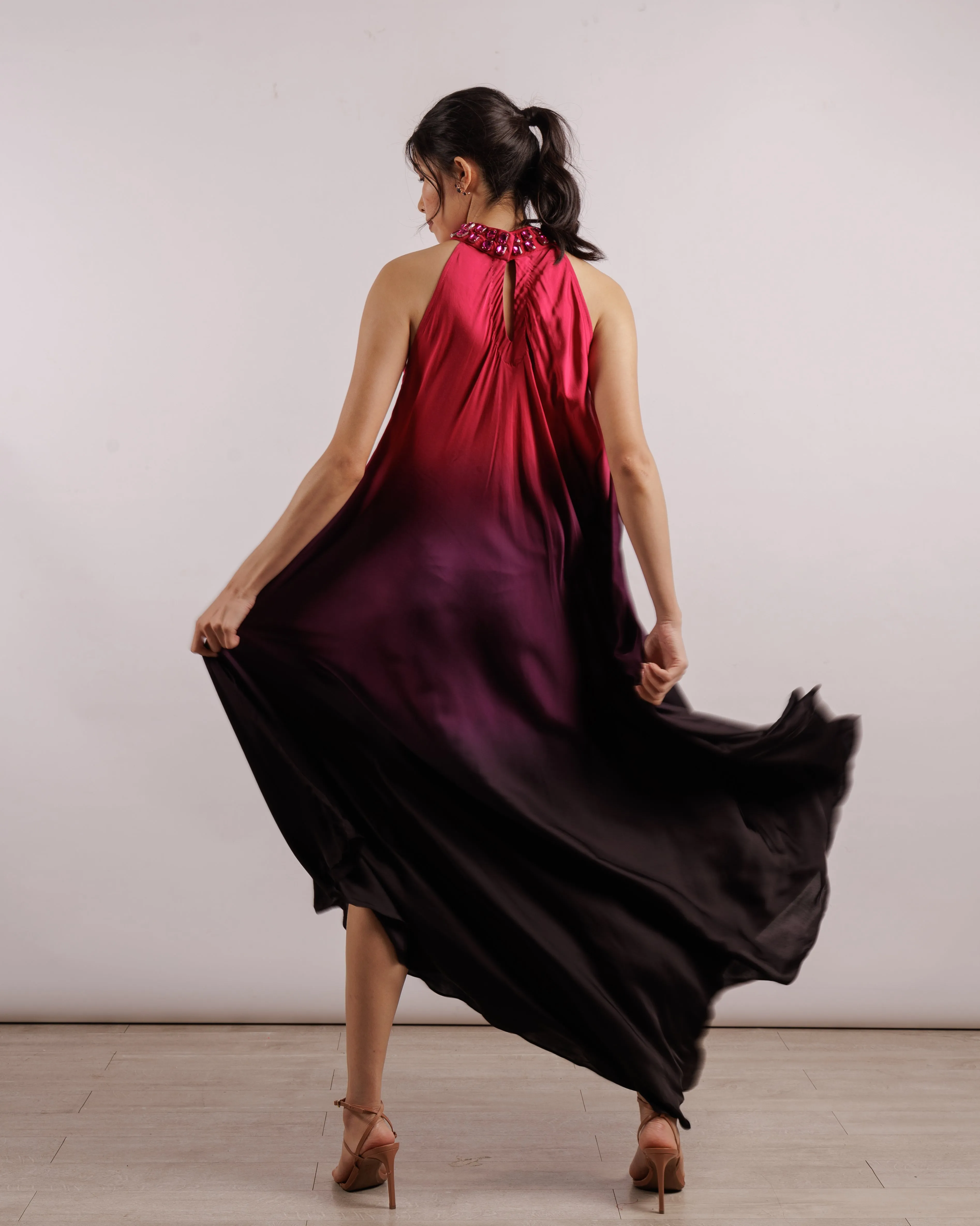 Leheriya Halter Dress