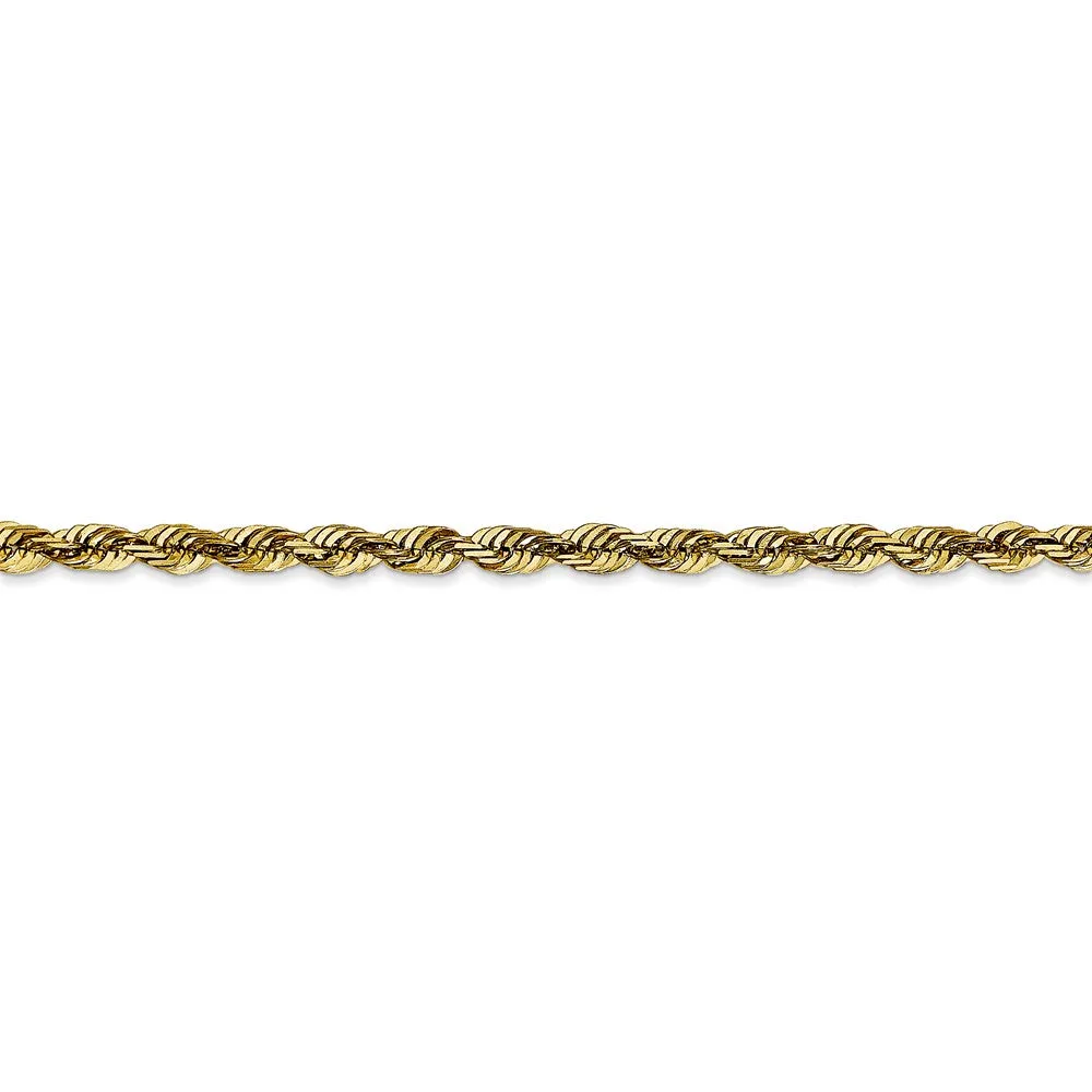 Leslie's 10K 3.5mm Diamond-Cut Lightweight Rope Chain