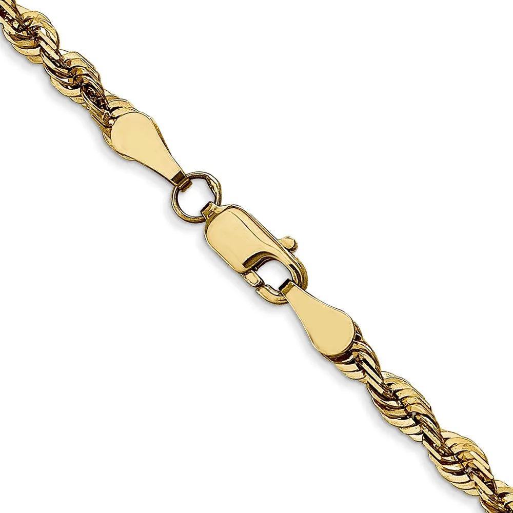 Leslie's 10K 3.5mm Diamond-Cut Lightweight Rope Chain