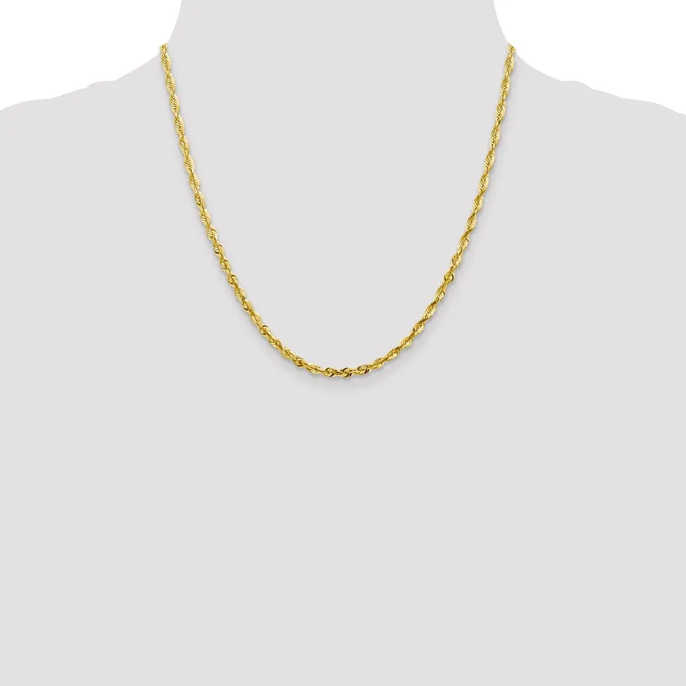 Leslie's 10K 3.5mm Diamond-Cut Lightweight Rope Chain