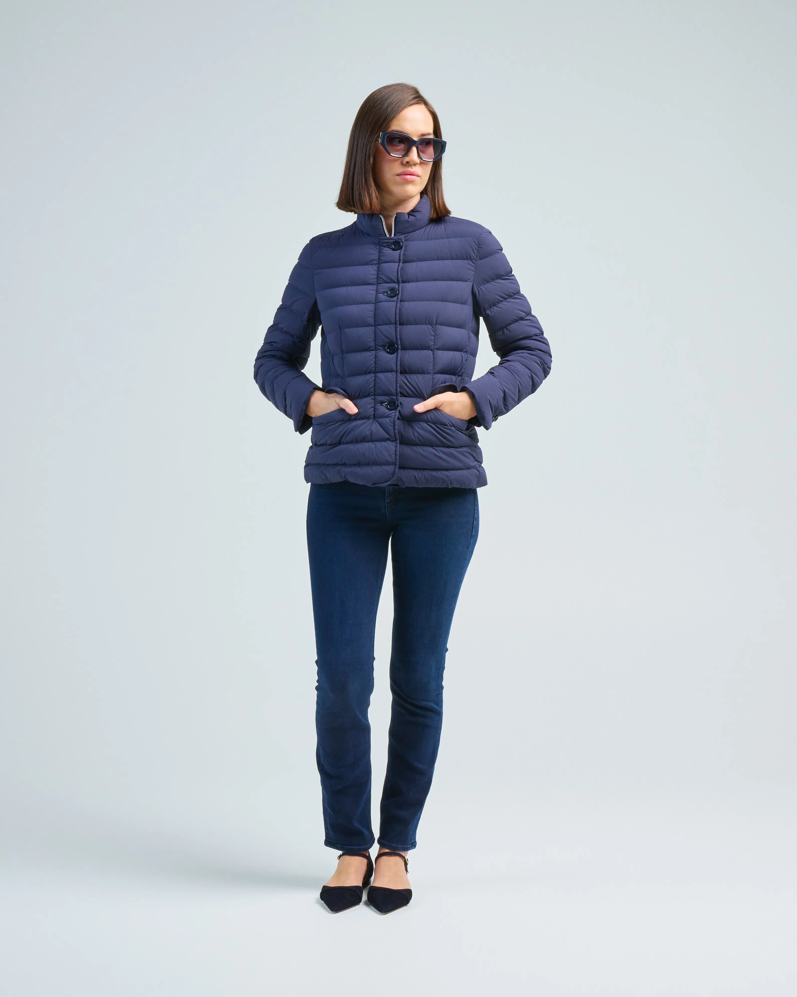 light nylon stretch packable jacket