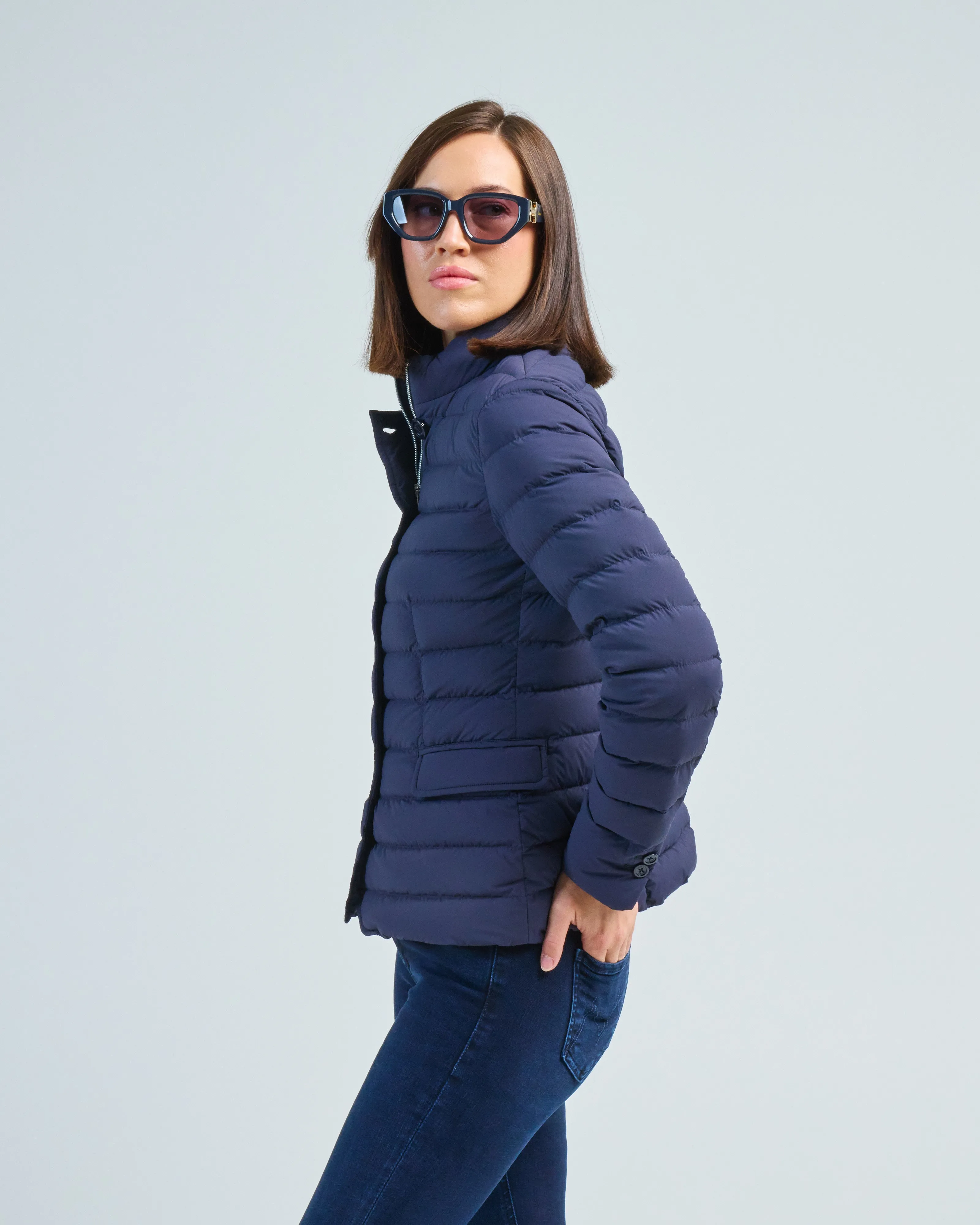 light nylon stretch packable jacket