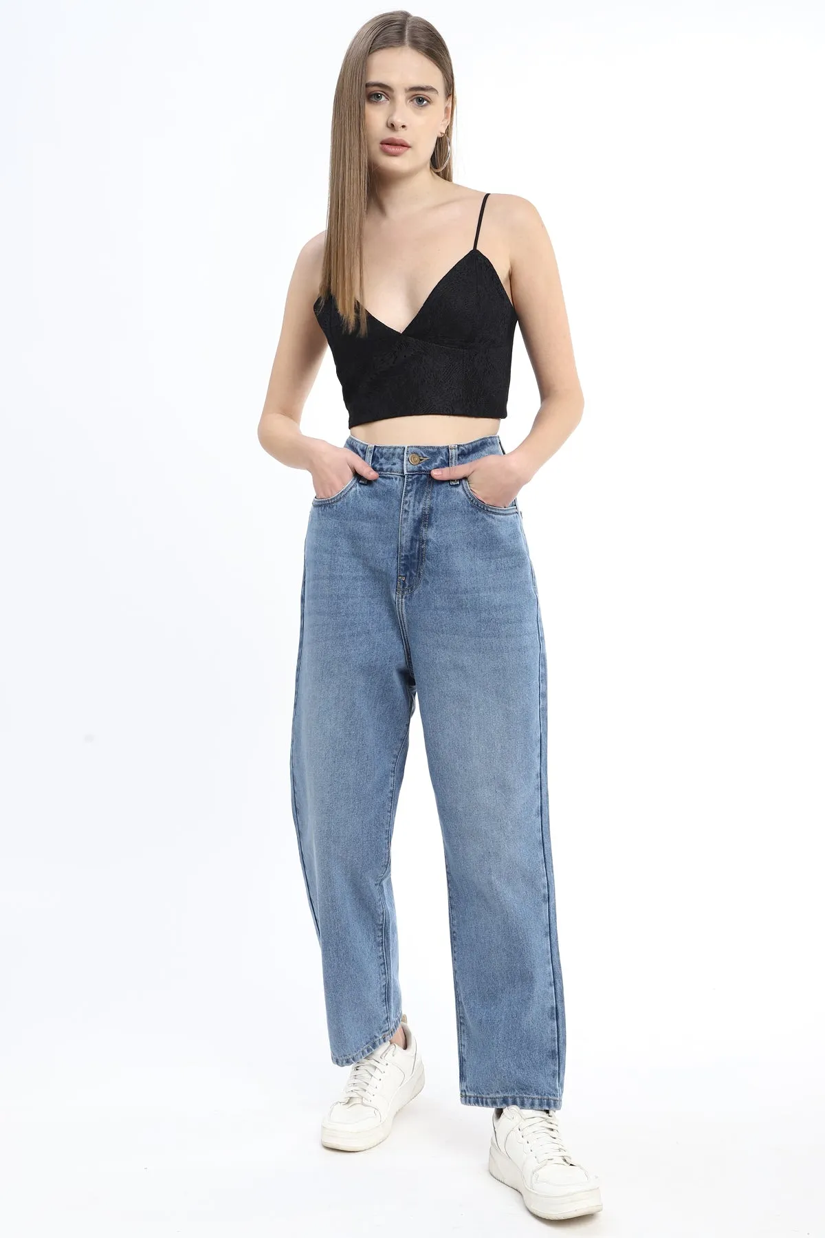 Light wash Mom fit Jeans