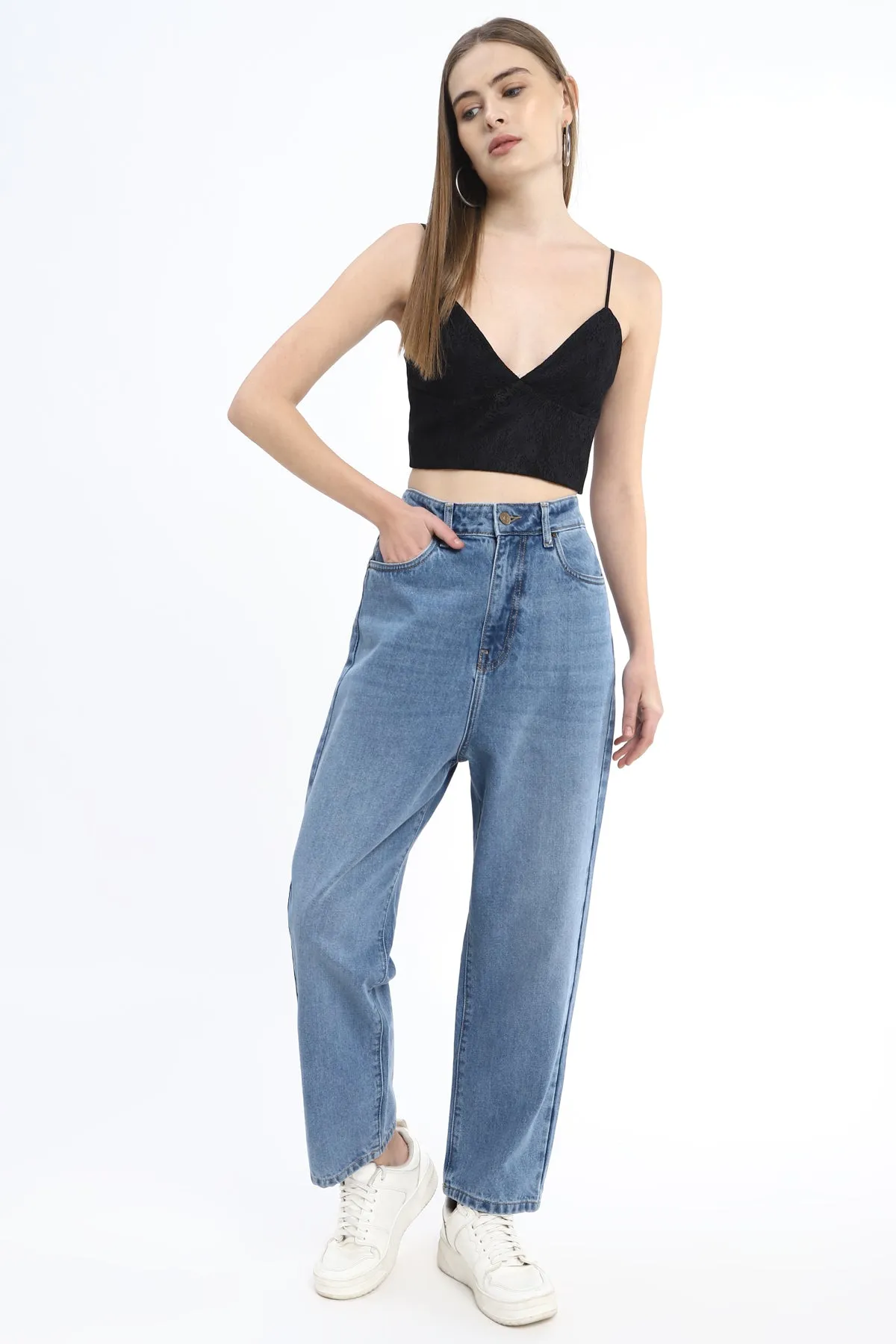 Light wash Mom fit Jeans