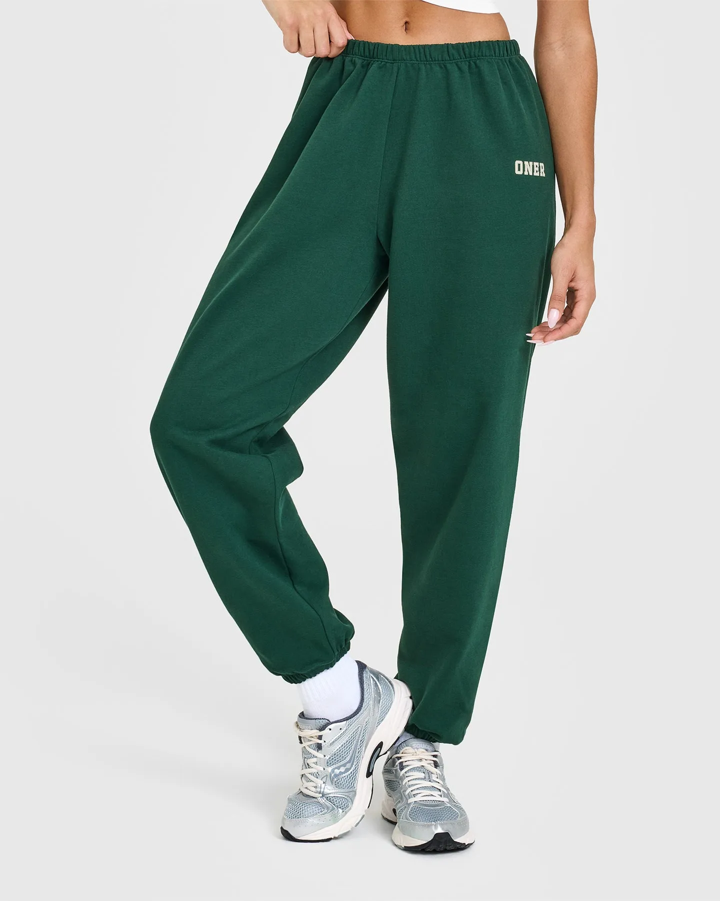 Lightweight Jogger with Printed Logo | Racing Green