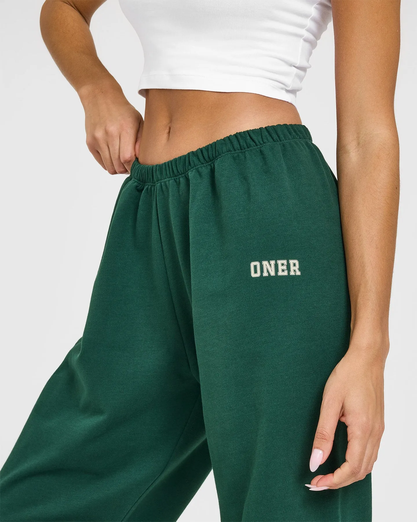 Lightweight Jogger with Printed Logo | Racing Green