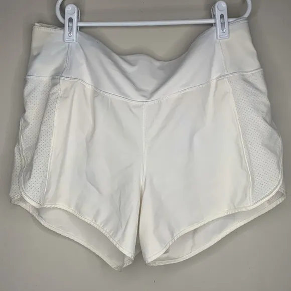 Lululemon Women’s Speed Up High-Rise Lined 3.5” Work Out Short in White Size 8