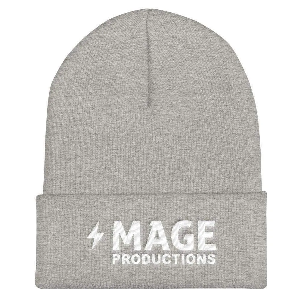 Mage Productions Classic Logo Cuffed Beanie / Tuque - White Lettering