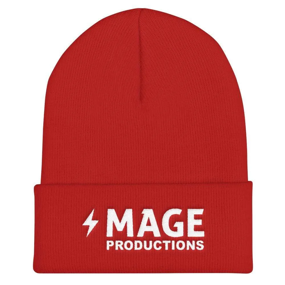 Mage Productions Classic Logo Cuffed Beanie / Tuque - White Lettering