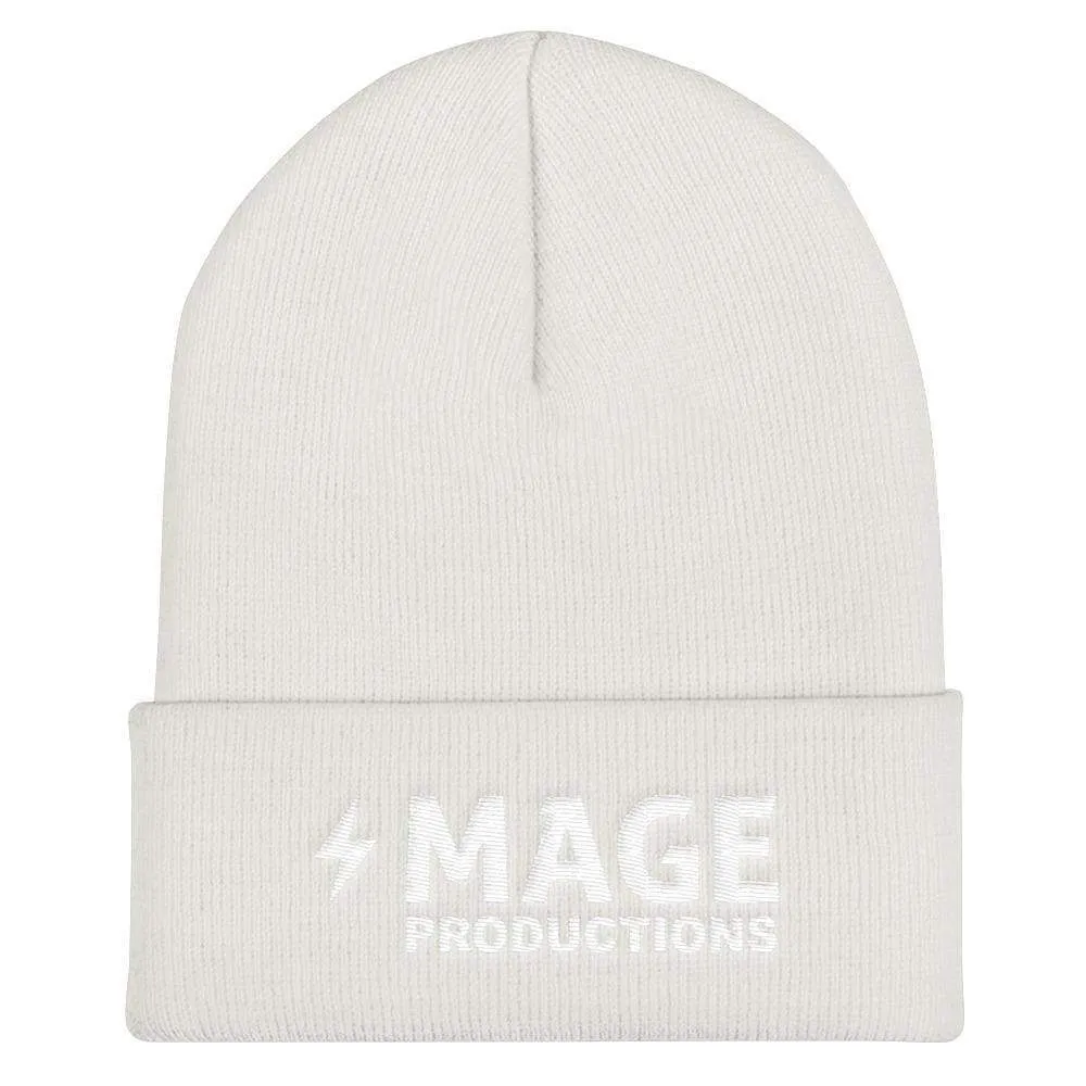 Mage Productions Classic Logo Cuffed Beanie / Tuque - White Lettering
