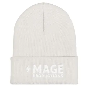 Mage Productions Classic Logo Cuffed Beanie / Tuque - White Lettering