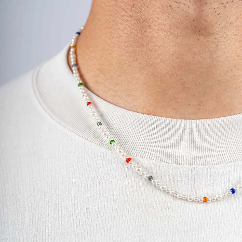Minimal Pearl Bead Necklace