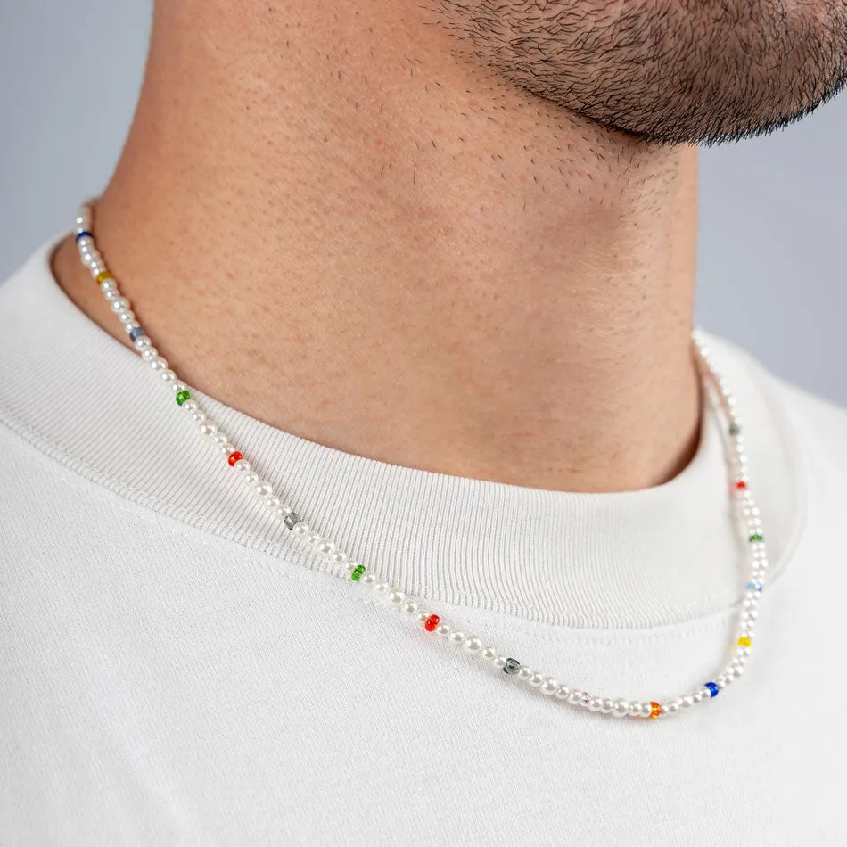 Minimal Pearl Bead Necklace