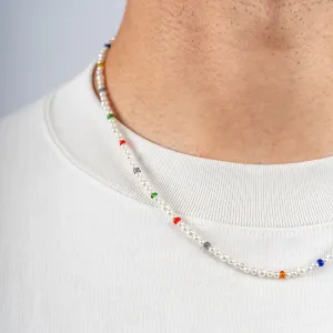Minimal Pearl Bead Necklace