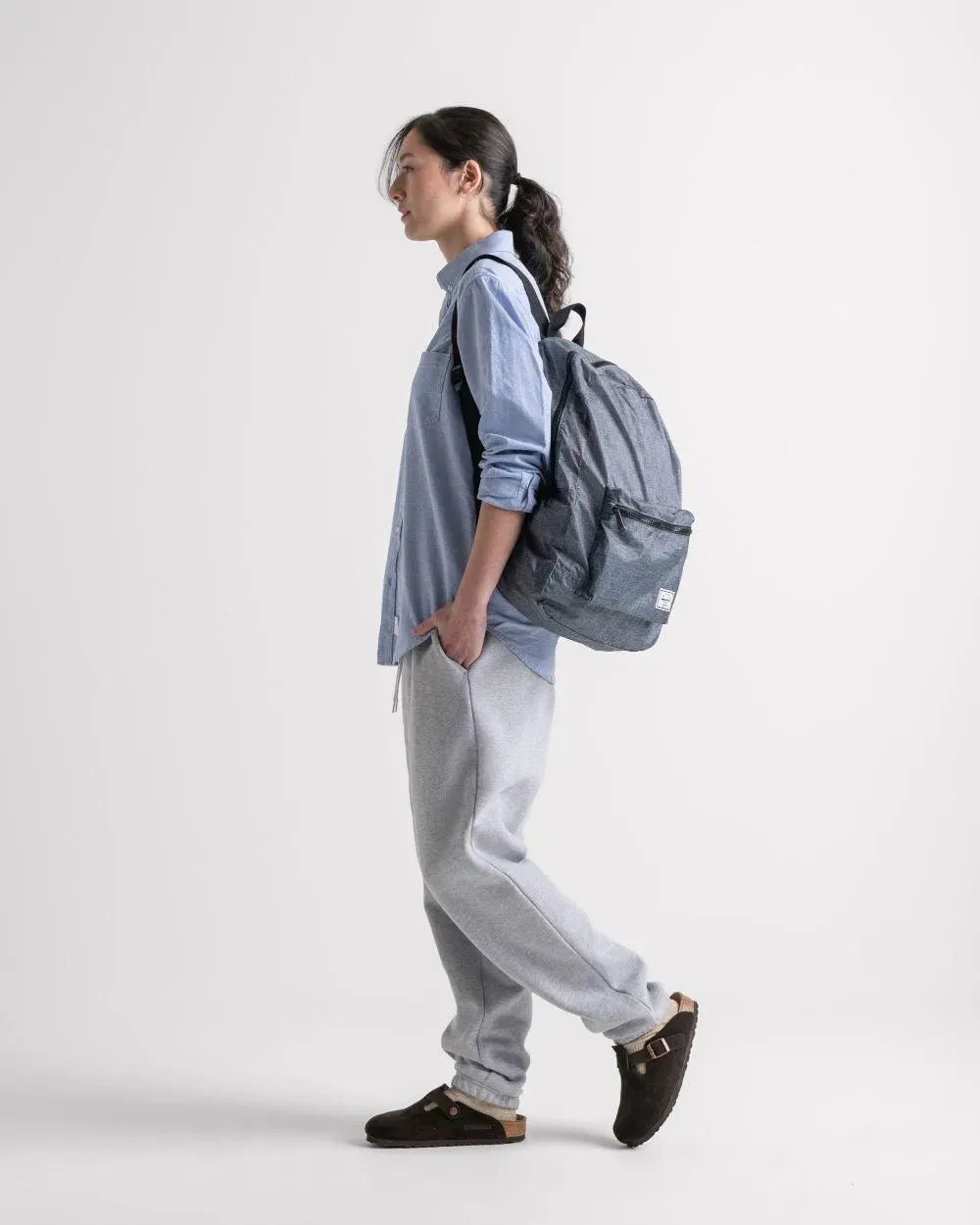 Mochila Herschel Packable™ Daypack Raven Crosshatch