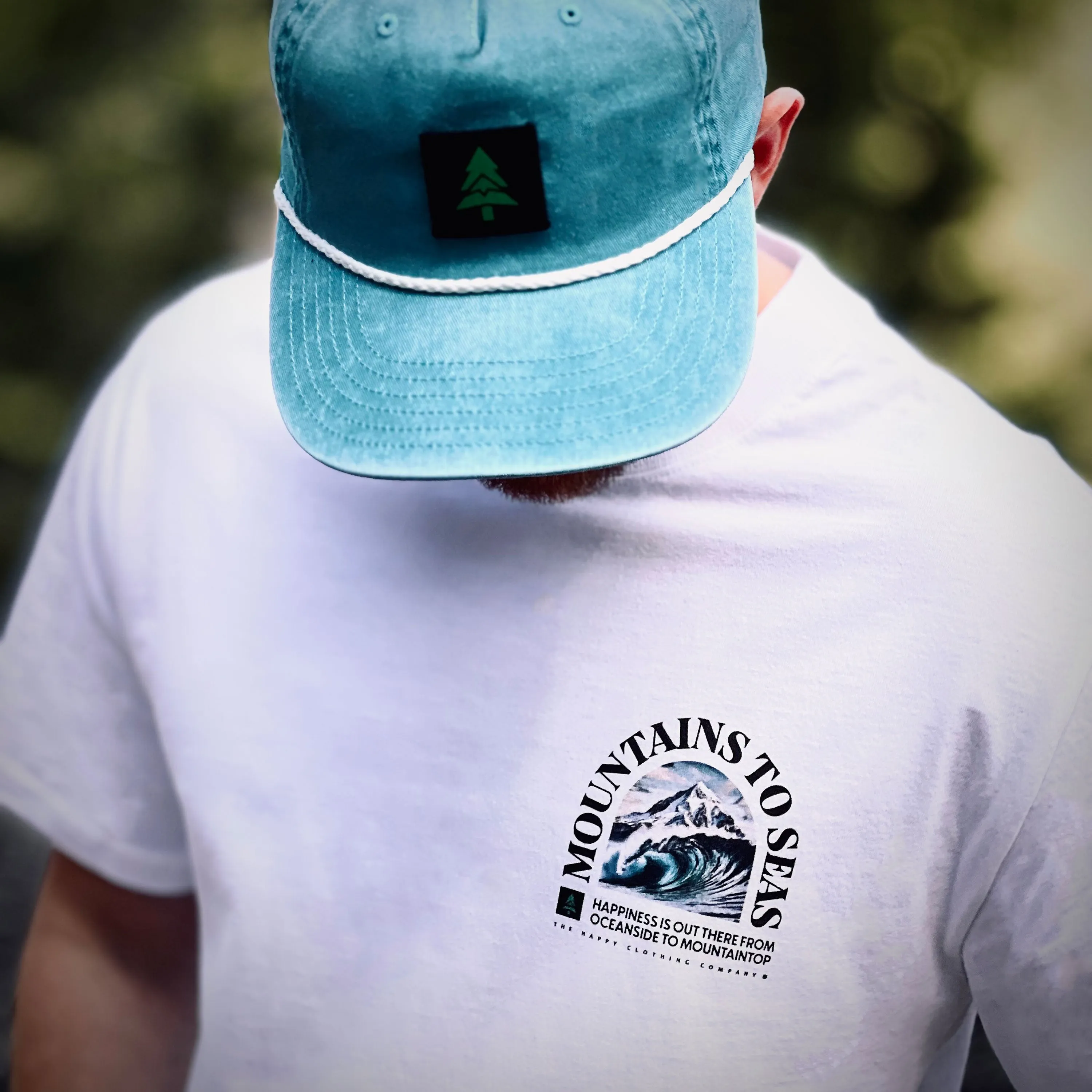 Mountains To Seas Vintage Tee | Oversized Heavyweight |
