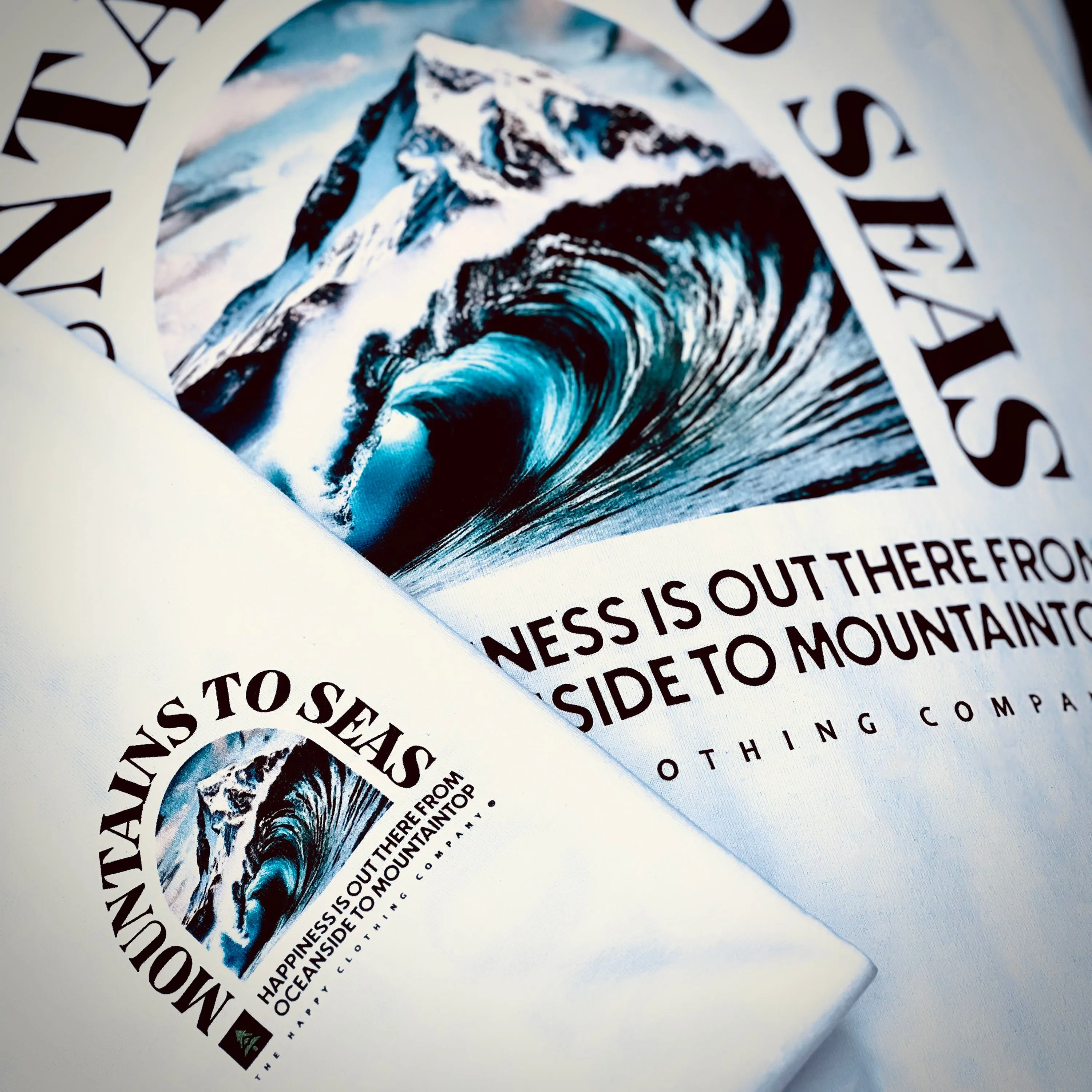 Mountains To Seas Vintage Tee | Oversized Heavyweight |